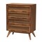 Baxton Studio Melora Mid-Century Modern Walnut Brown Finished Wood and Rattan Twin Size 5-Piece Bedroom Set 241-11178-11179-11298-11298-11299-11300-ZORO - alternate 8